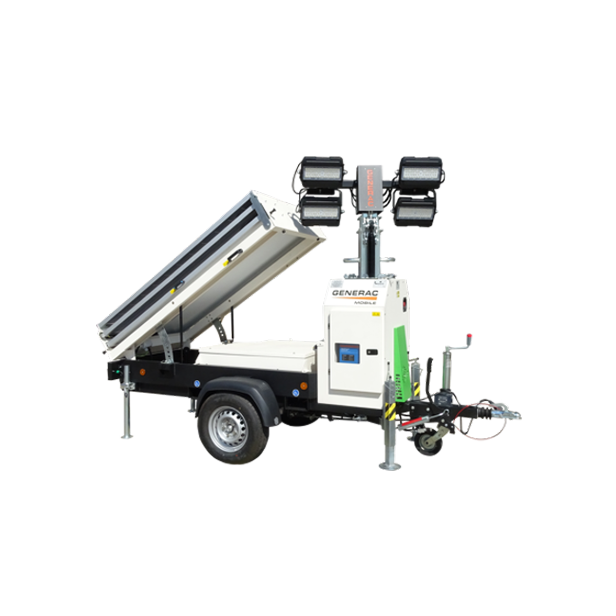 Generac VT-Solar Hydraulic Light Tower (4x 120 W LED)